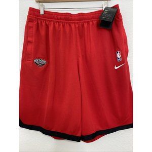 NEW L-TALL Nike NBA New Orleans Pelicans  Dri-Fit Red Shorts Mens  AV1814-657